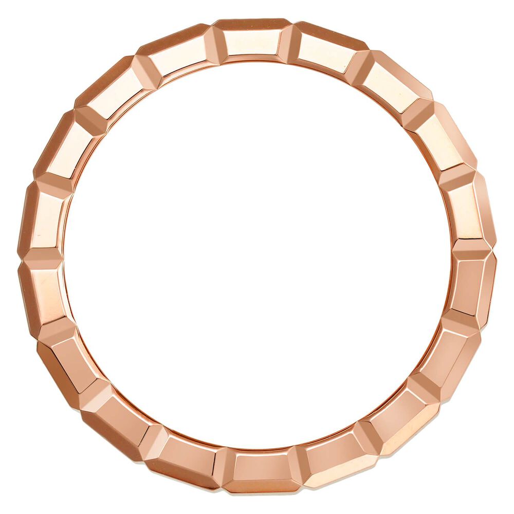 Chopard Ice Cube 18ct Rose Gold Plain Medium Thickness Band Ring