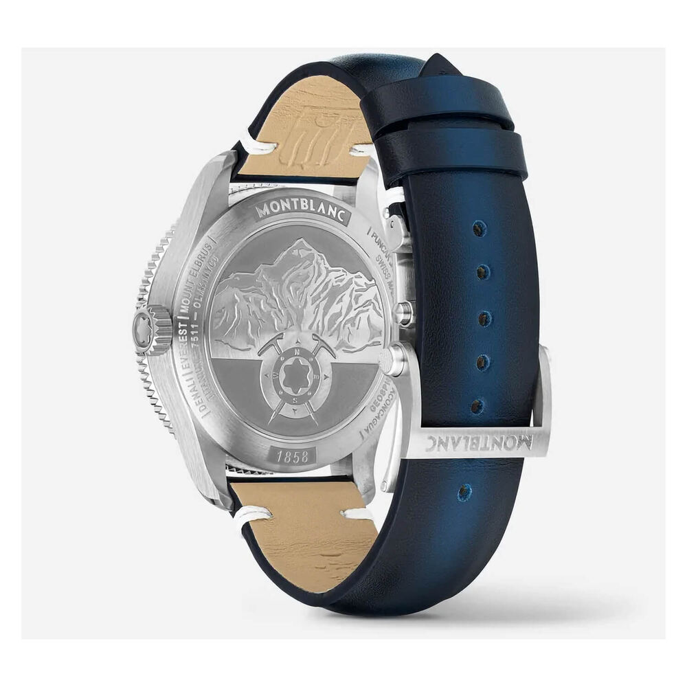 Montblanc 1858 Geosphere Blue Dial & Strap Watch image number 3