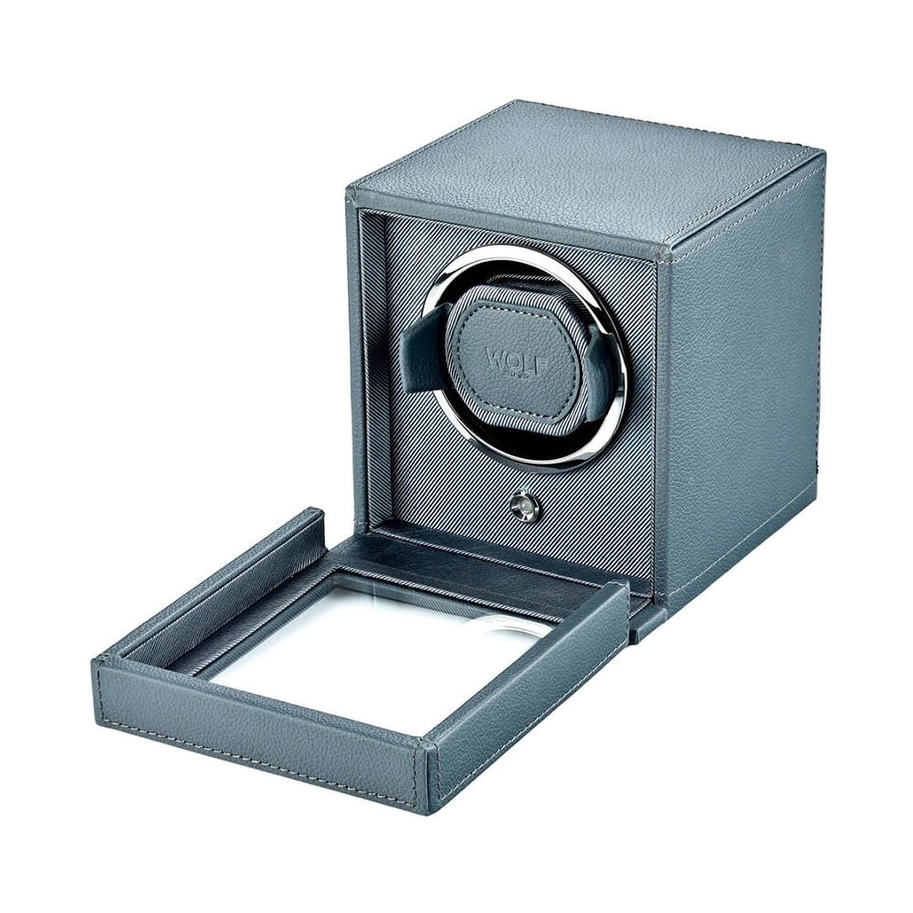 WOLF Cub Future Grey Single Watch Winder With Cover