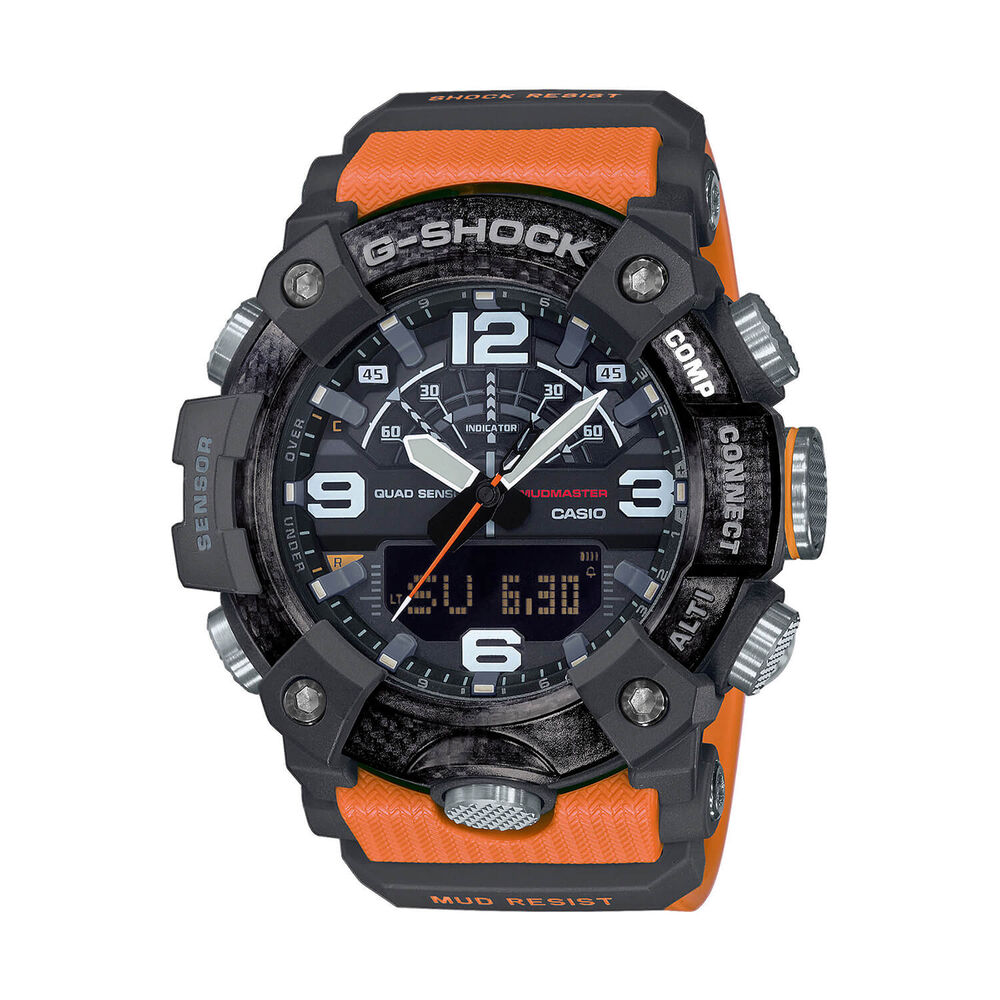 G-SHOCK Master of G Land Mudmaster 55.4mm Dial Orange Resin Strap Watch image number 0