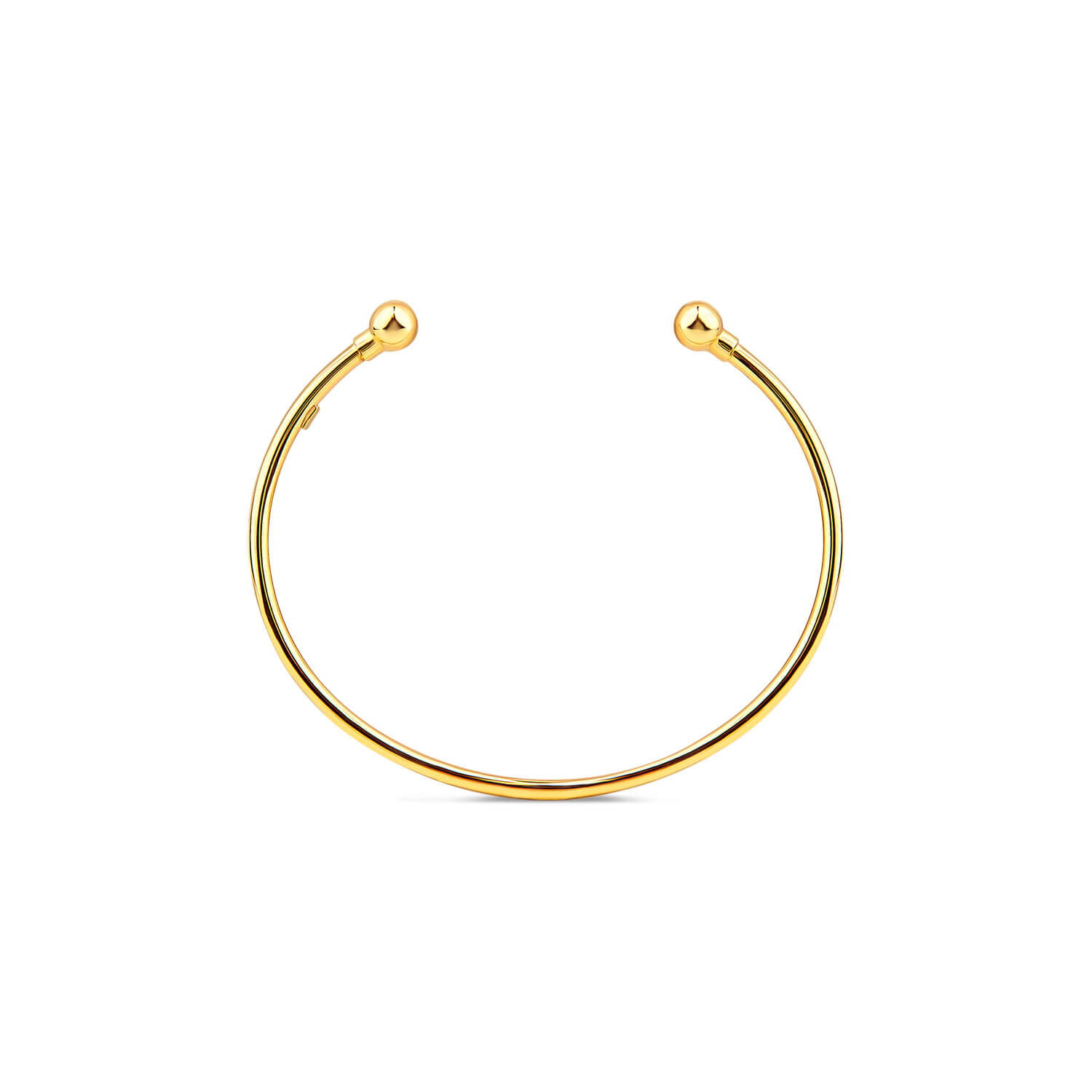 9ct Yellow Gold Large Plain Torque Bangle