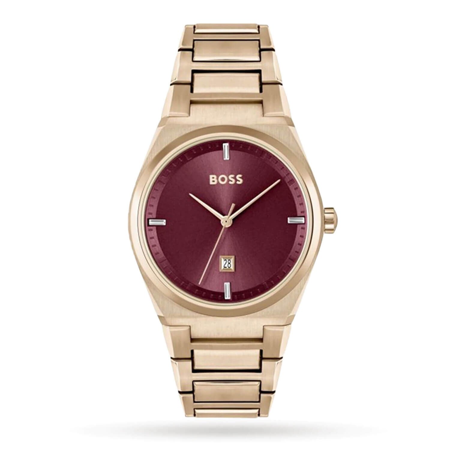 Rose gold hugo boss mens watch sale