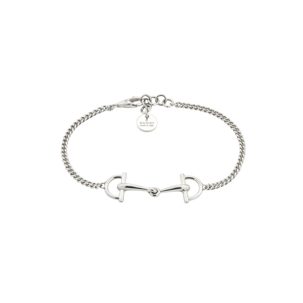 Gucci Staffa Sterling Silver Chain Bracelet