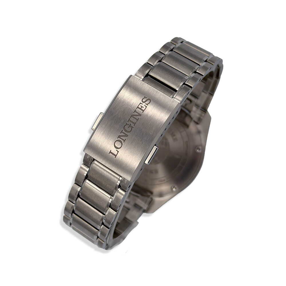 Pre-Owned Longines Spirit Zulu Time 42mm Blue Dial & Bezel Steel Bracelet Watch image number 2