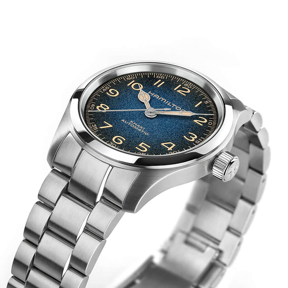Hamilton Khaki Field Murph 38mm Blue Dial Steel Bracelet Watch