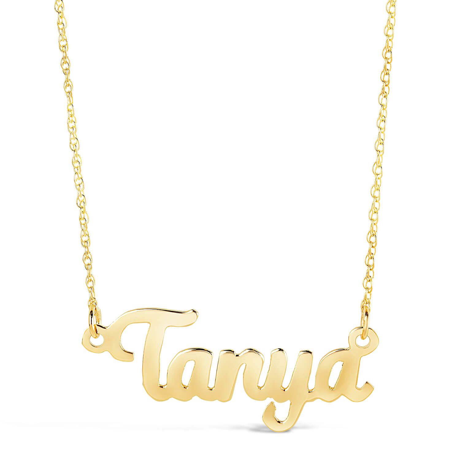 9ct name necklace deals