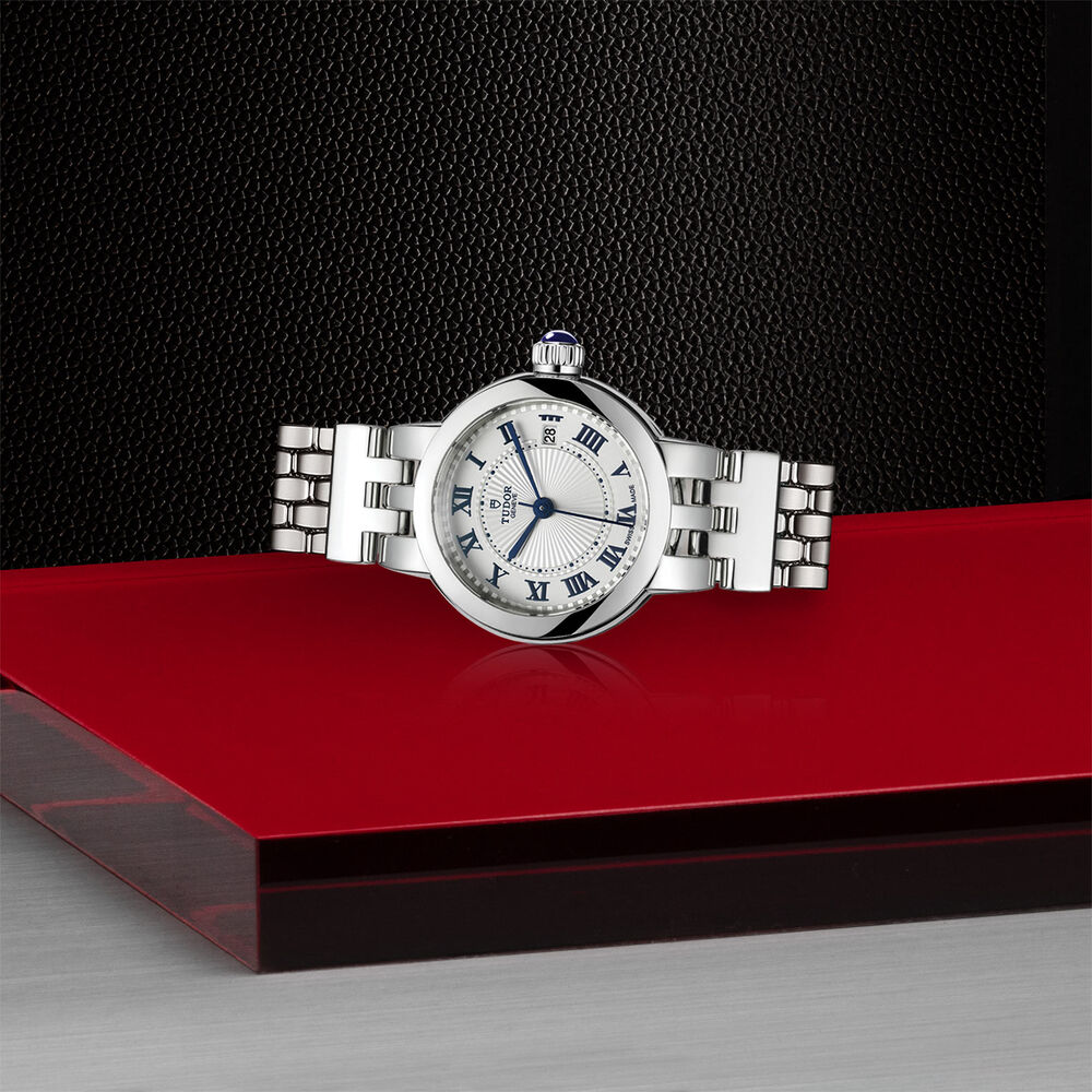 Tudor Clair de Rose 26mm White Dial Steel Bracelet Ladies' Watch image number 2