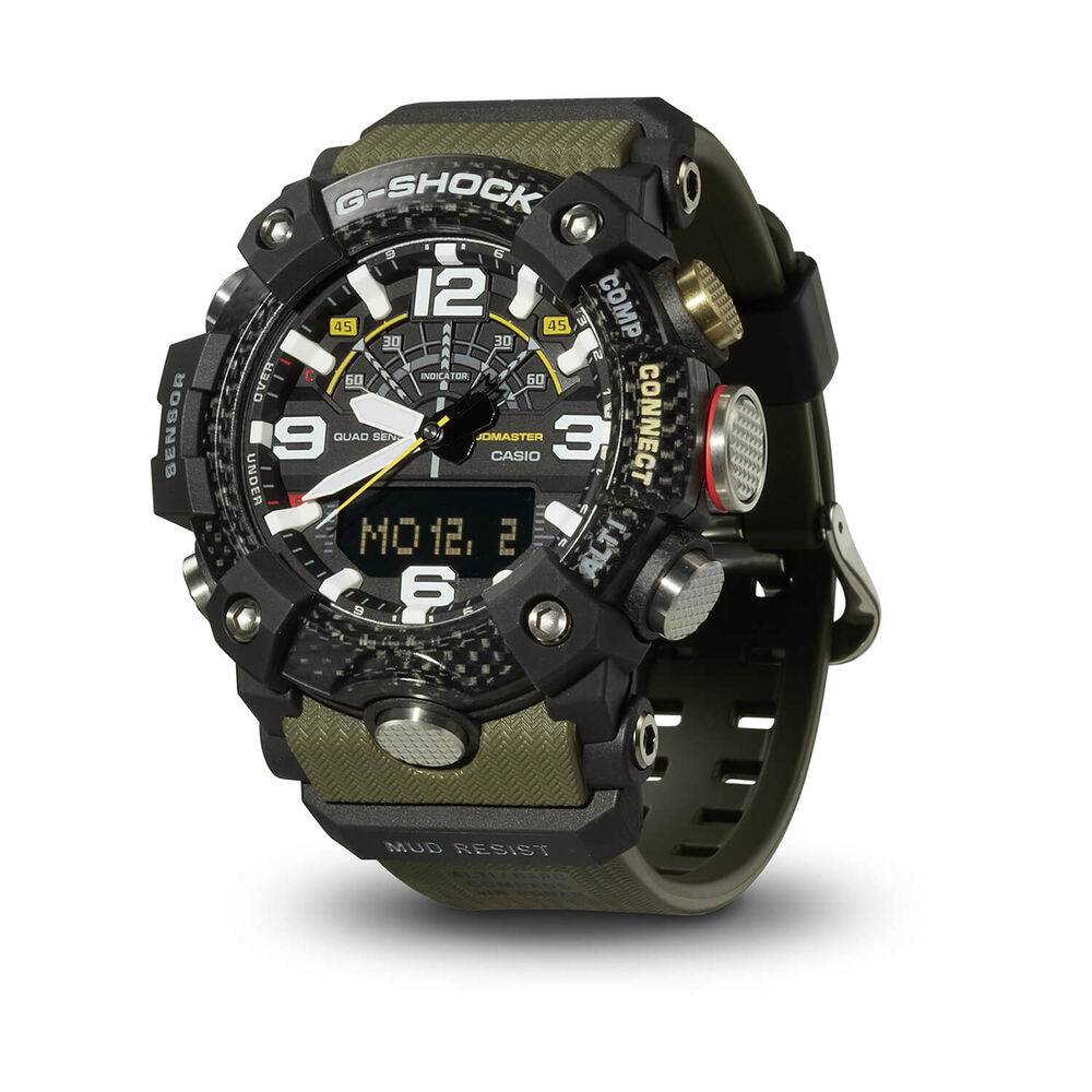 G-SHOCK Master of G Land Mudmaster 55.4mm Dial Green Resin Strap Watch image number 1