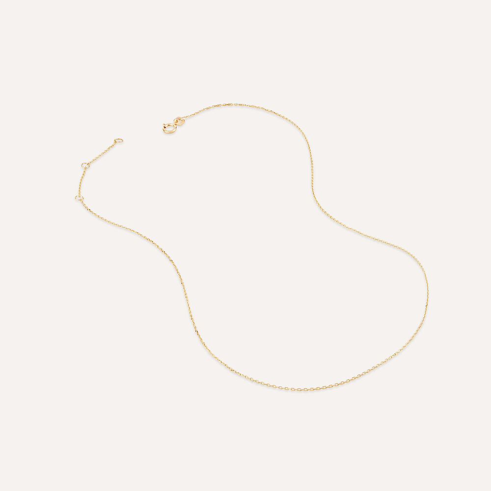 9ct Gold Cubic Zirconia Open Heart Pendant (Chain Included) image number 2
