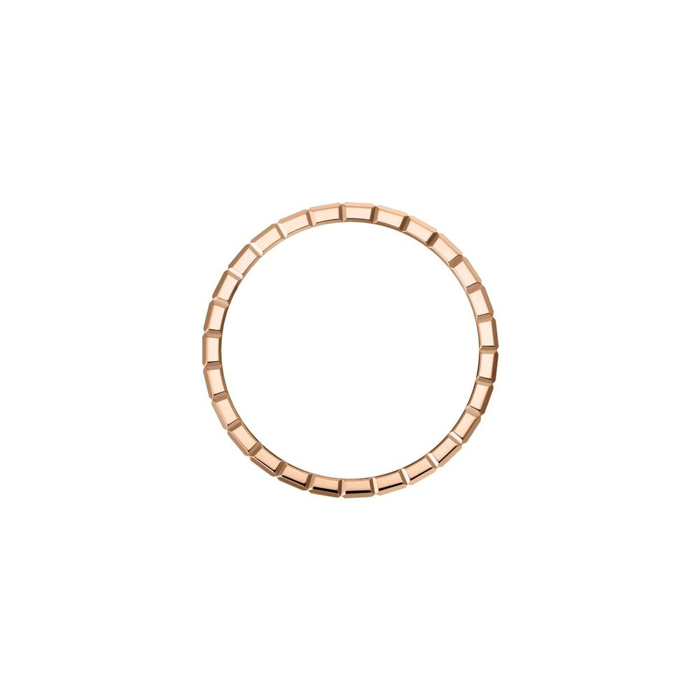 Chopard Ice Cube 18ct Rose Gold Plain Thin Band Ring image number 2