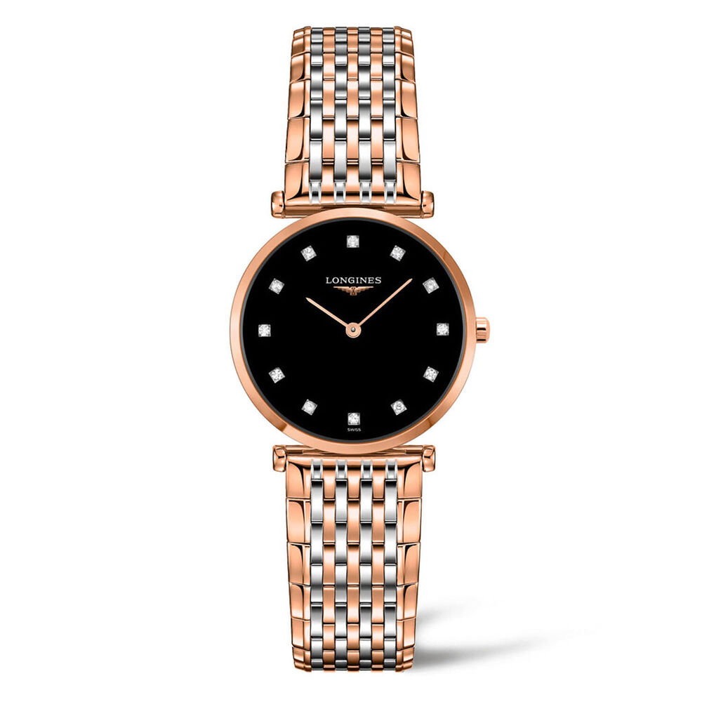 Longines Elegance La Grande Classique de Longines Dial Rose Gold & Steel Watch