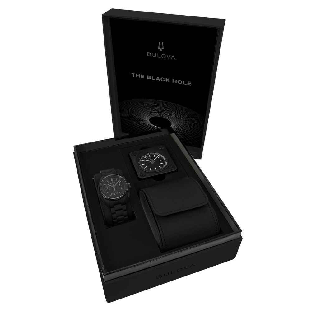 Bulova Lunar Pilot Black Hole 41mm Case Black Ion Plated Steel Bracelet Watch