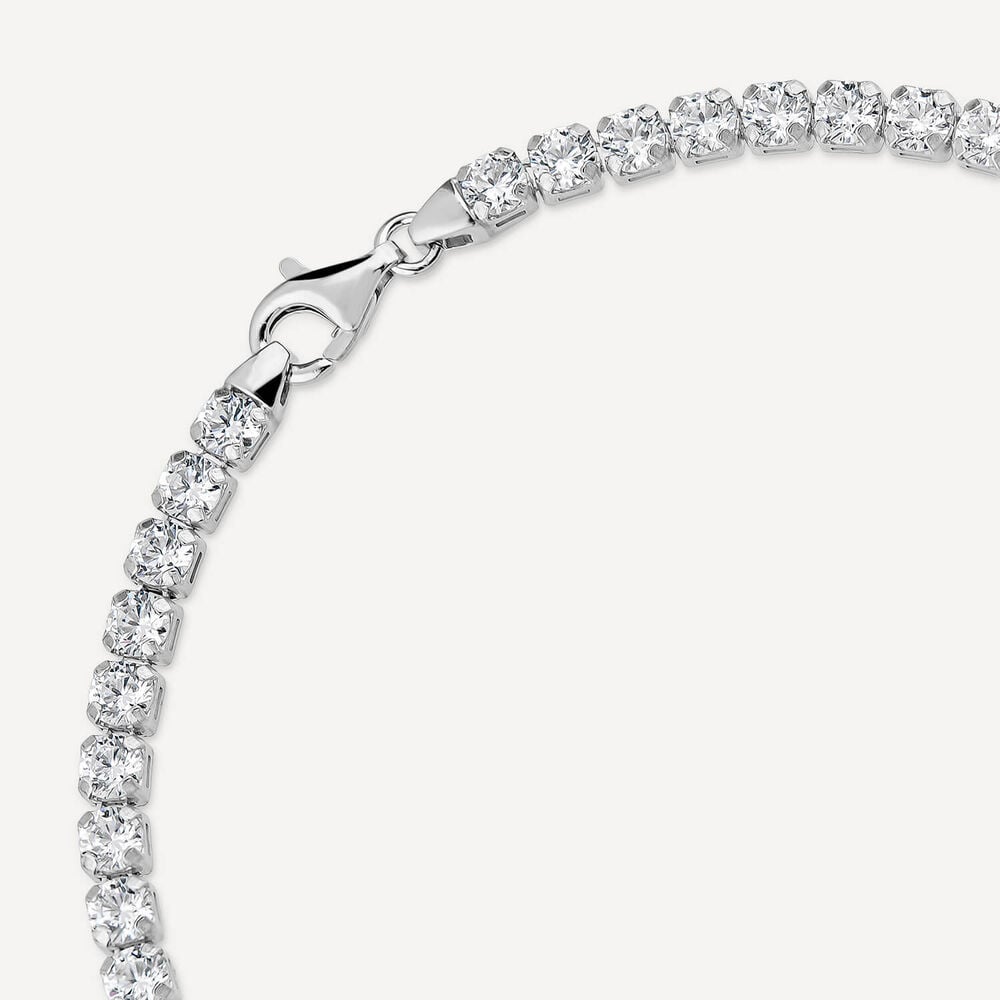 Sterling Silver Cubic Zirconia Tennis Bracelet image number 4