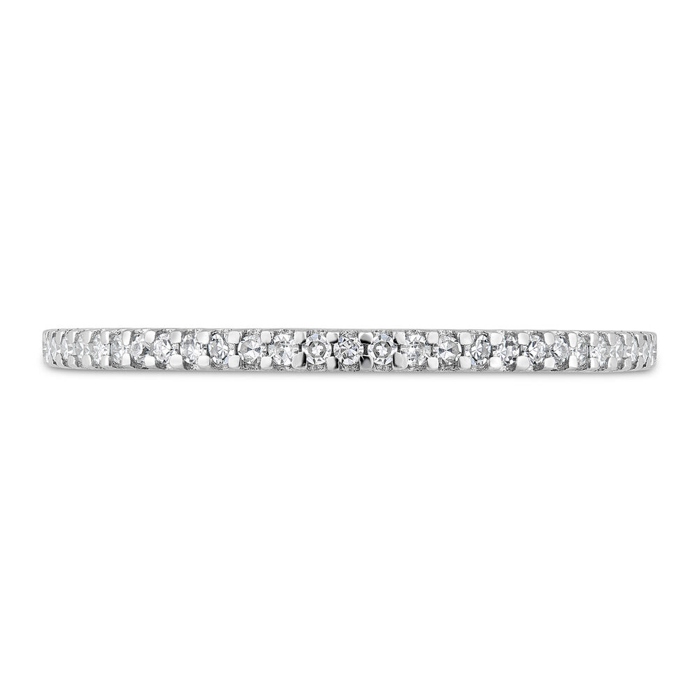 9ct White Gold 0.09ct Diamond Eternity Ring