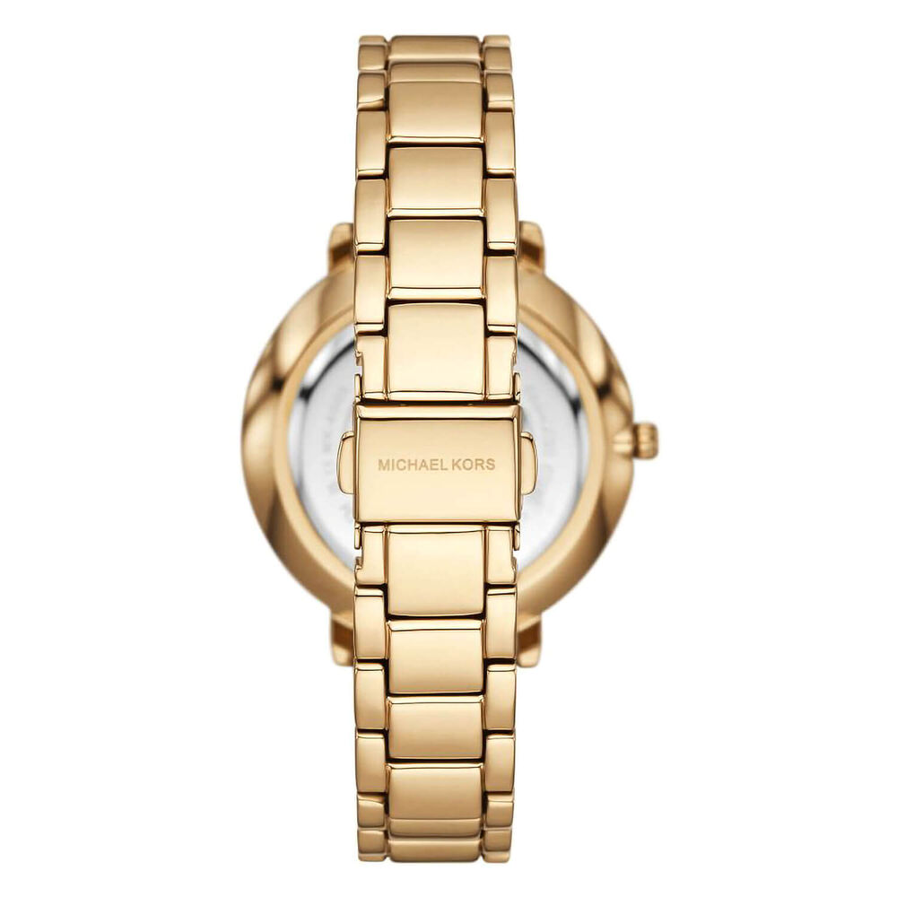 Michael Kors Pyper 38mm White Dial Yellow Gold Case Watch