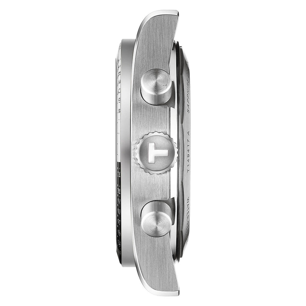 Tissot PR516 Chronograph 40mm Black Dial Steel Bracelet Watch image number 4
