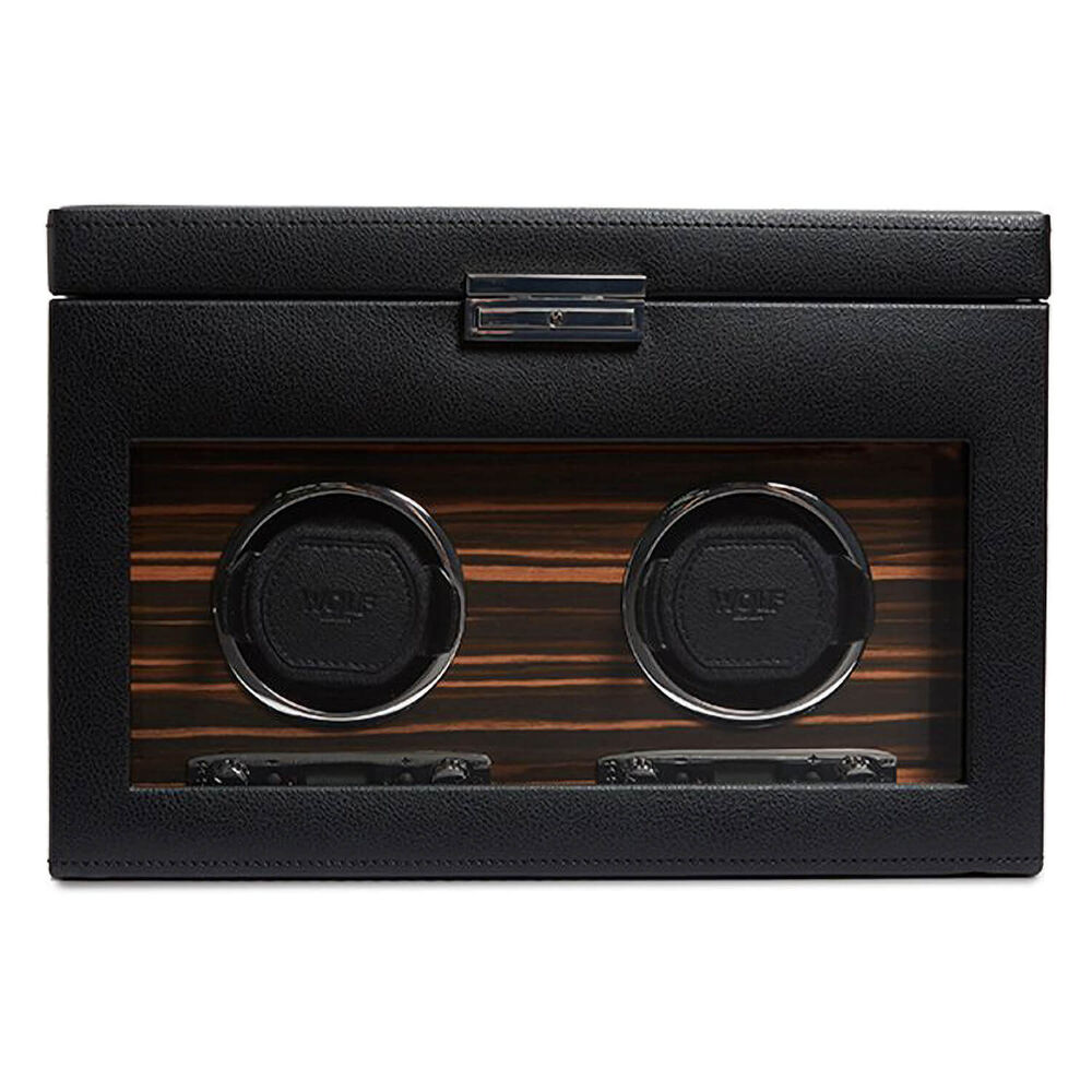 WOLF ROADSTER Double Black Watch Winder image number 0