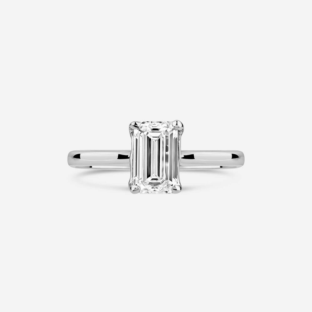 Born Platinum 1.50ct Lab Grown Emerald Cut Diamond Ring