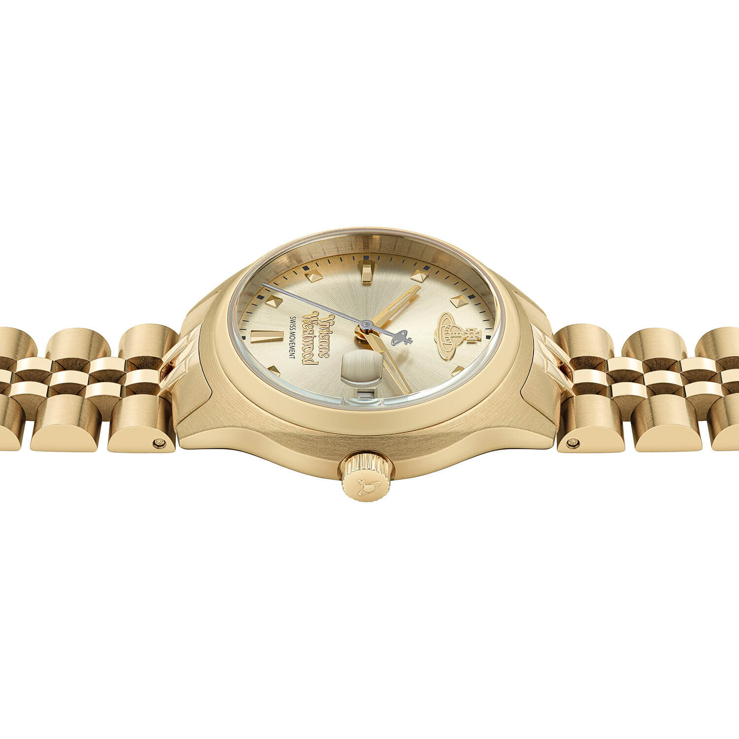Vivienne Westwood Camberwell 腕時計 レディース VW Little Camberwell 29mm Champagne Dial Gold Bracelet Watch