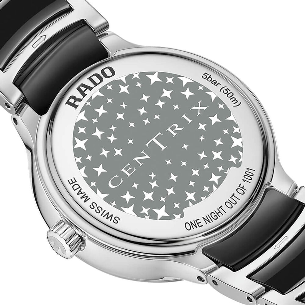 Rado Centrix Moonphase Limited Edition 35mm Black Dial Ceramic Bracelet Watch