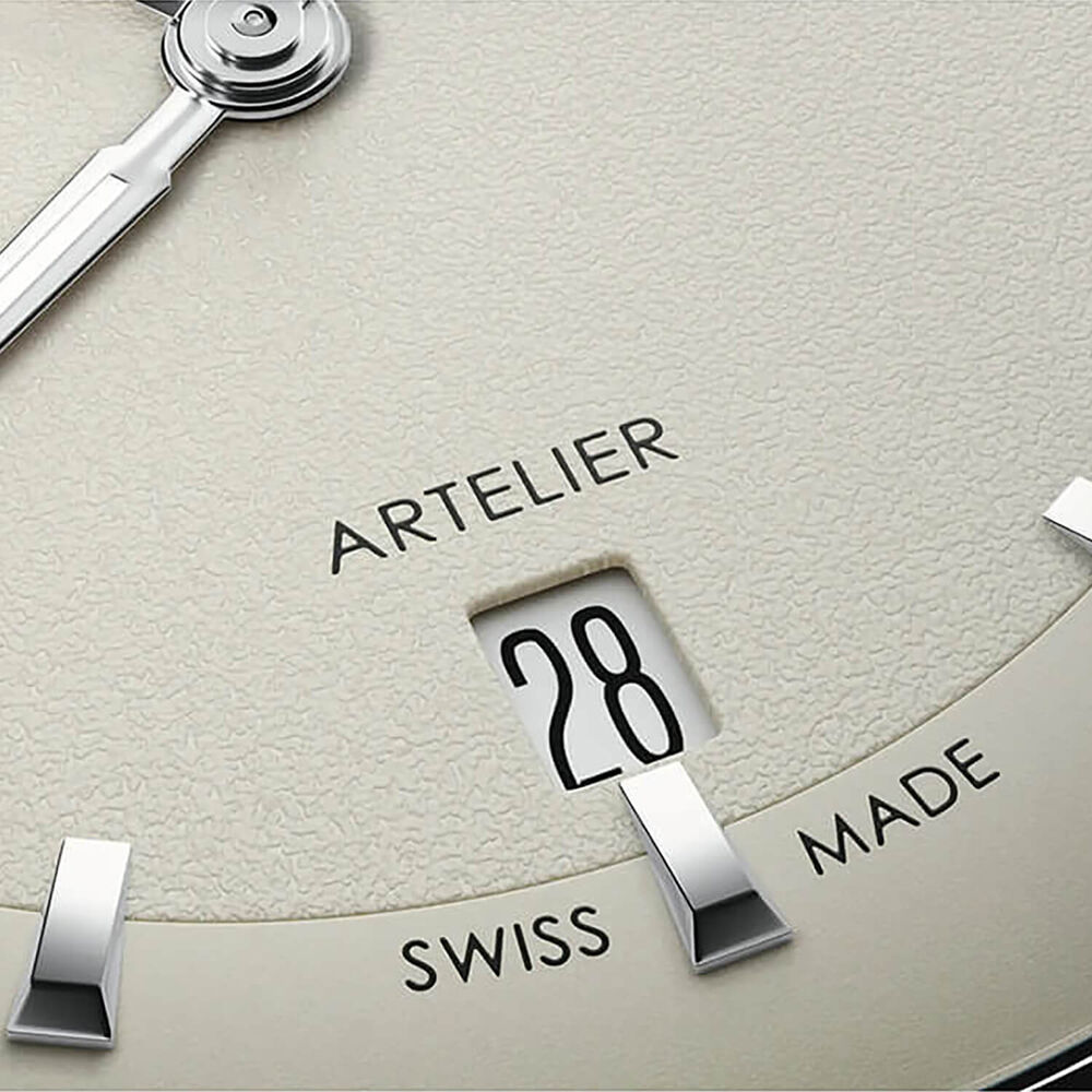 Oris Artelier Date 38mm White Dial Black Leather Strap Watch