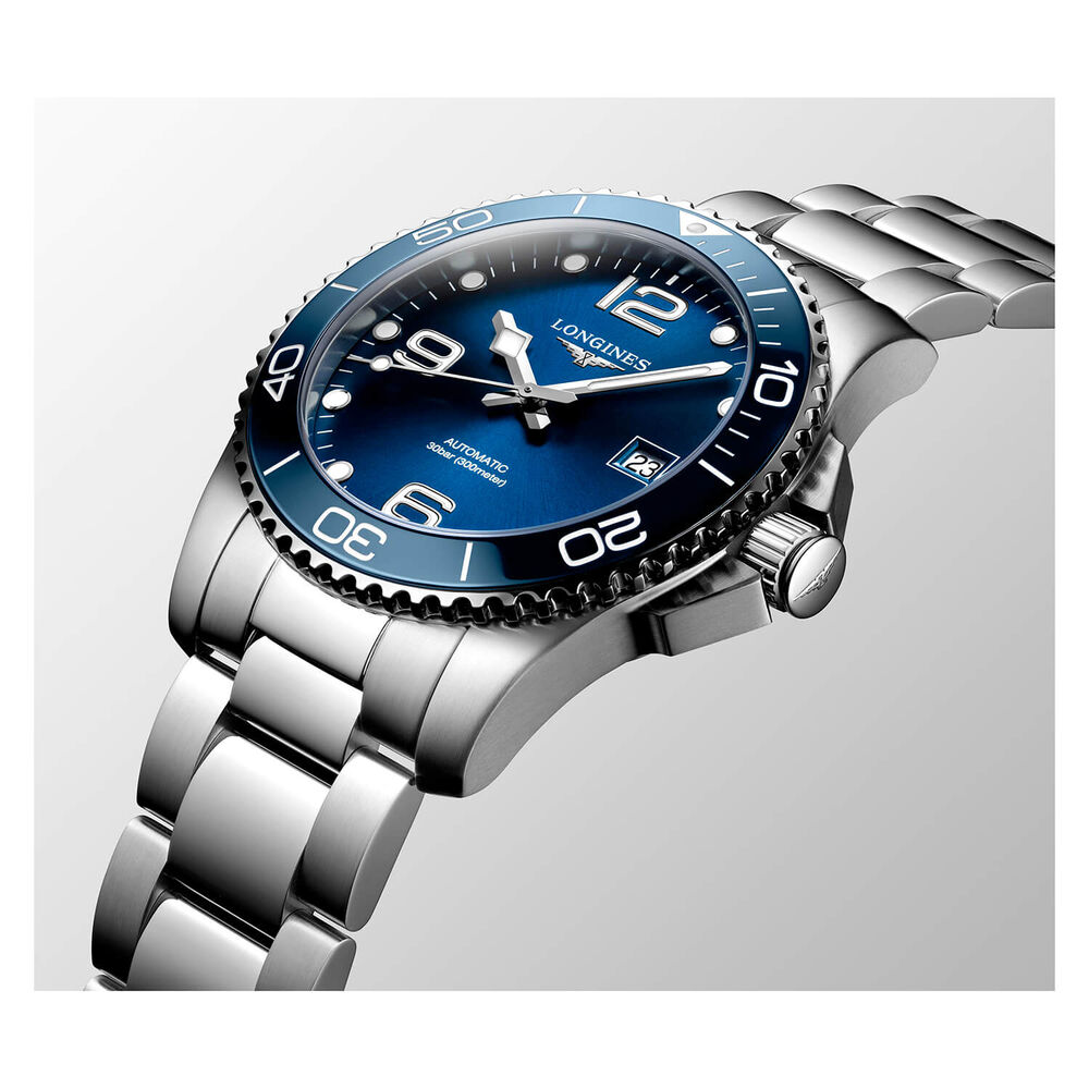 Longines Diving HyrdoConquest Sport 41mm Blue Steel Bracelet Watch image number 2
