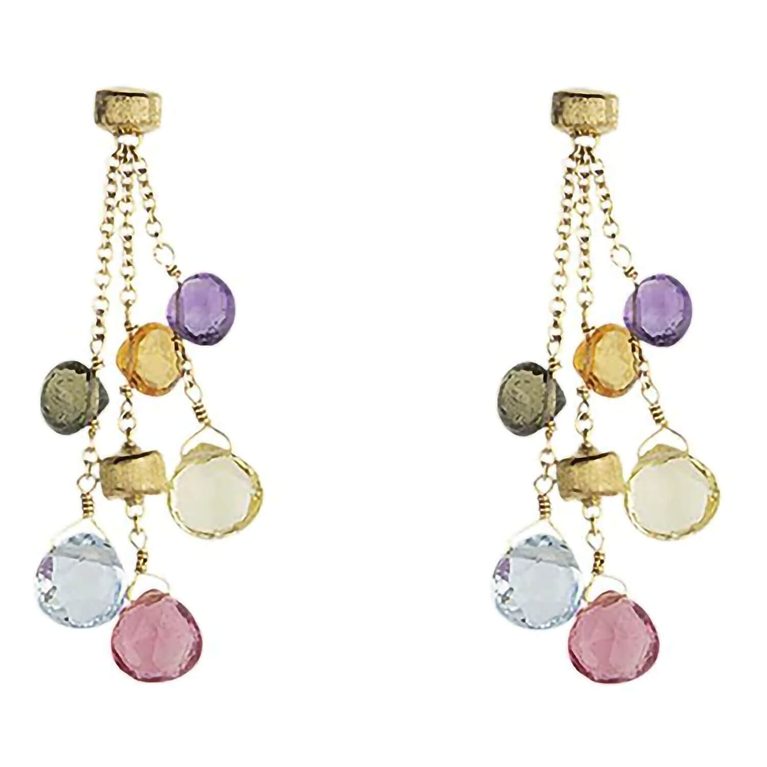 Marco Bicego 18ct Yellow Gold Three Strands Earrings