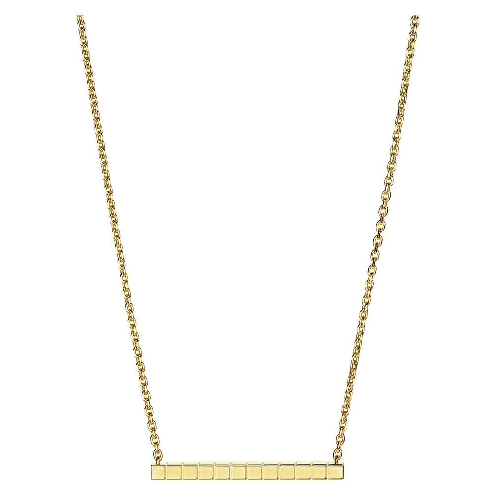 Chopard Ice Cube Yellow Gold Plain Thin Necklace image number 3