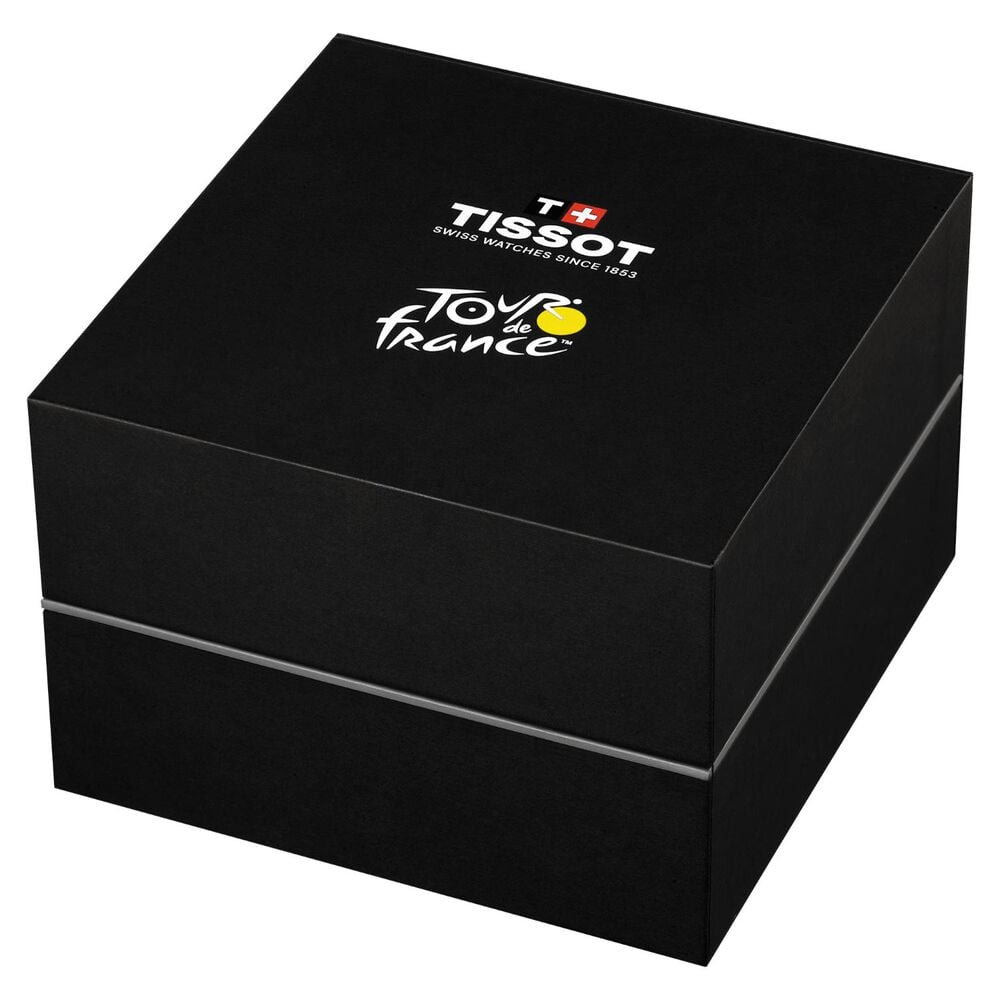 Tissot PR 100 Tour de France 2026 40mm Black Dial Fabric Strap Watch