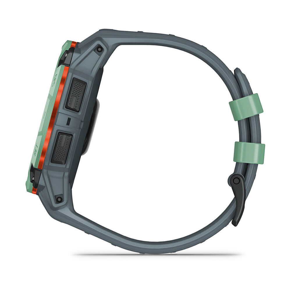 Garmin Instinct 3 AMOLED 50mm Neotropic Bezel Twilight Silicon Strap Watch image number 7