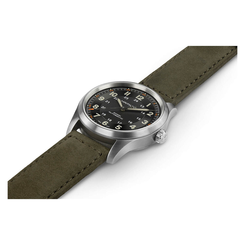 Hamilton Khaki Field 38mm Black Dial Titanium Case Watch image number 2