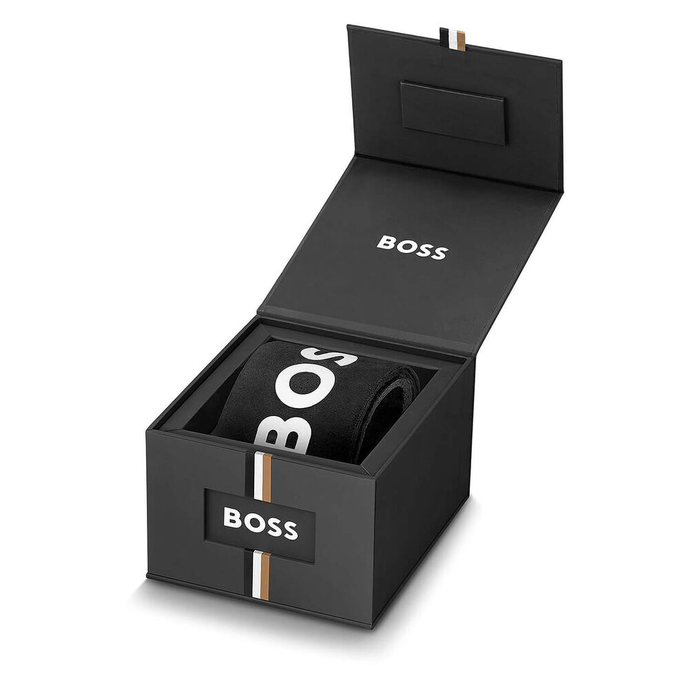 BOSS Allure Chronograph 44mm Grey Dial Stainless Steel Bracelet Watch image number 5