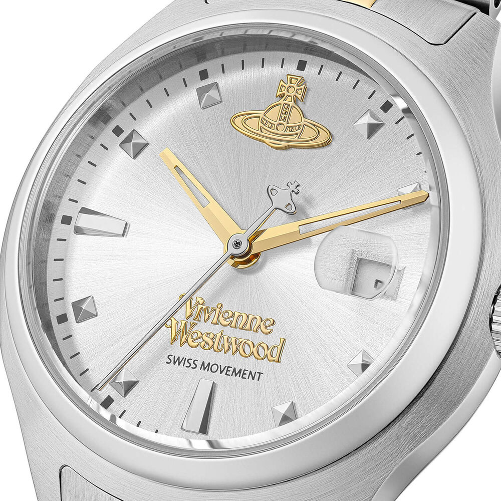 Vivienne Westwood Little Camberwell 29mm Silver Dial Two Tone Steel Bracelet Watch image number 1