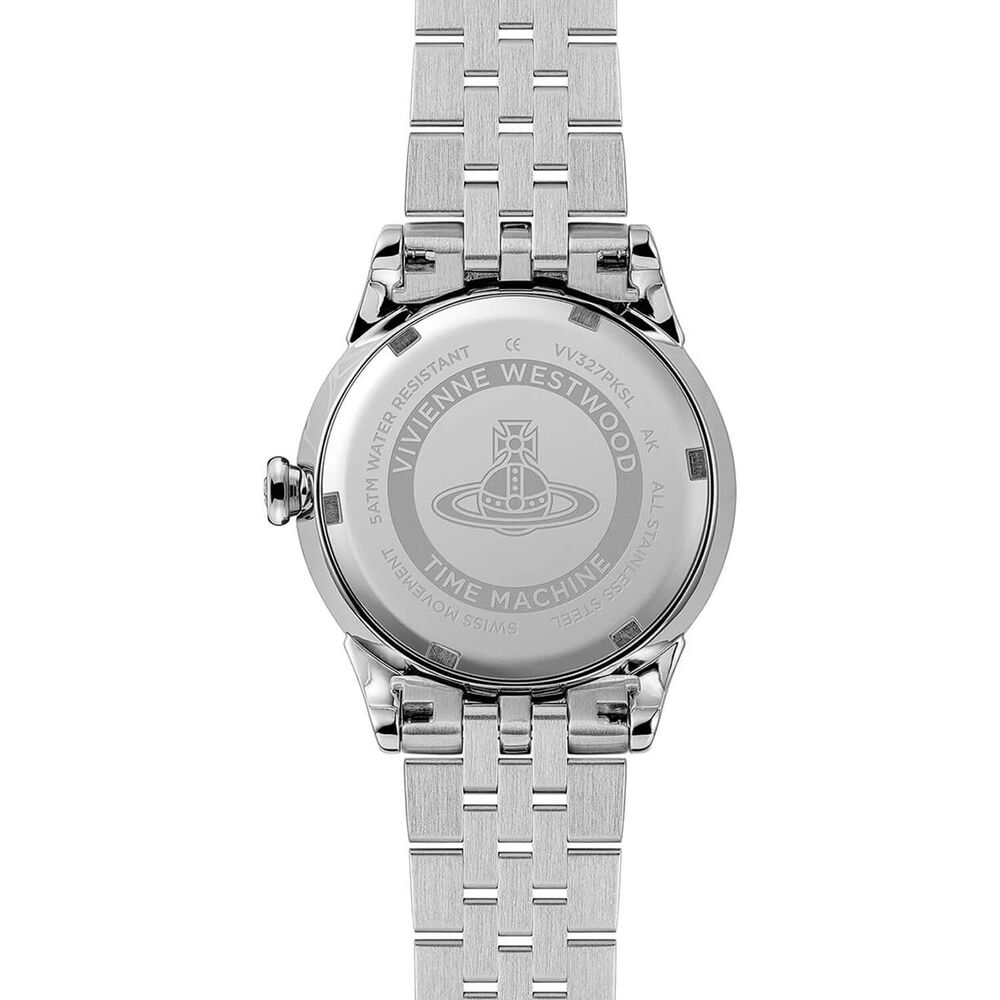 Vivienne Westwood Little Wallace 32mm Pink Dial Steel Bracelet Watch