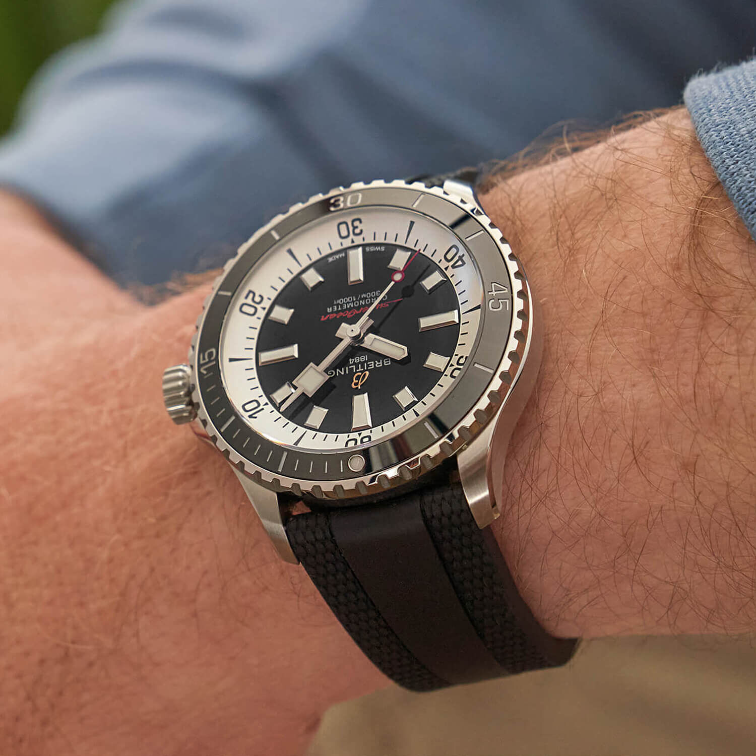 Breitling superocean 42 rubber strap hotsell