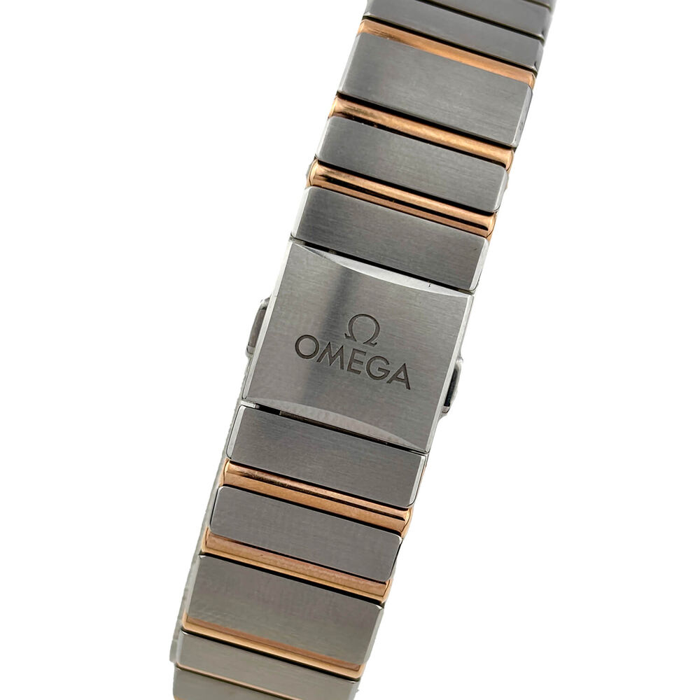 Pre-Owned OMEGA Constellation 28mm White Dial Diamond Steel & 18ct Sedna&trade; Gold Bracelet Watch image number 2
