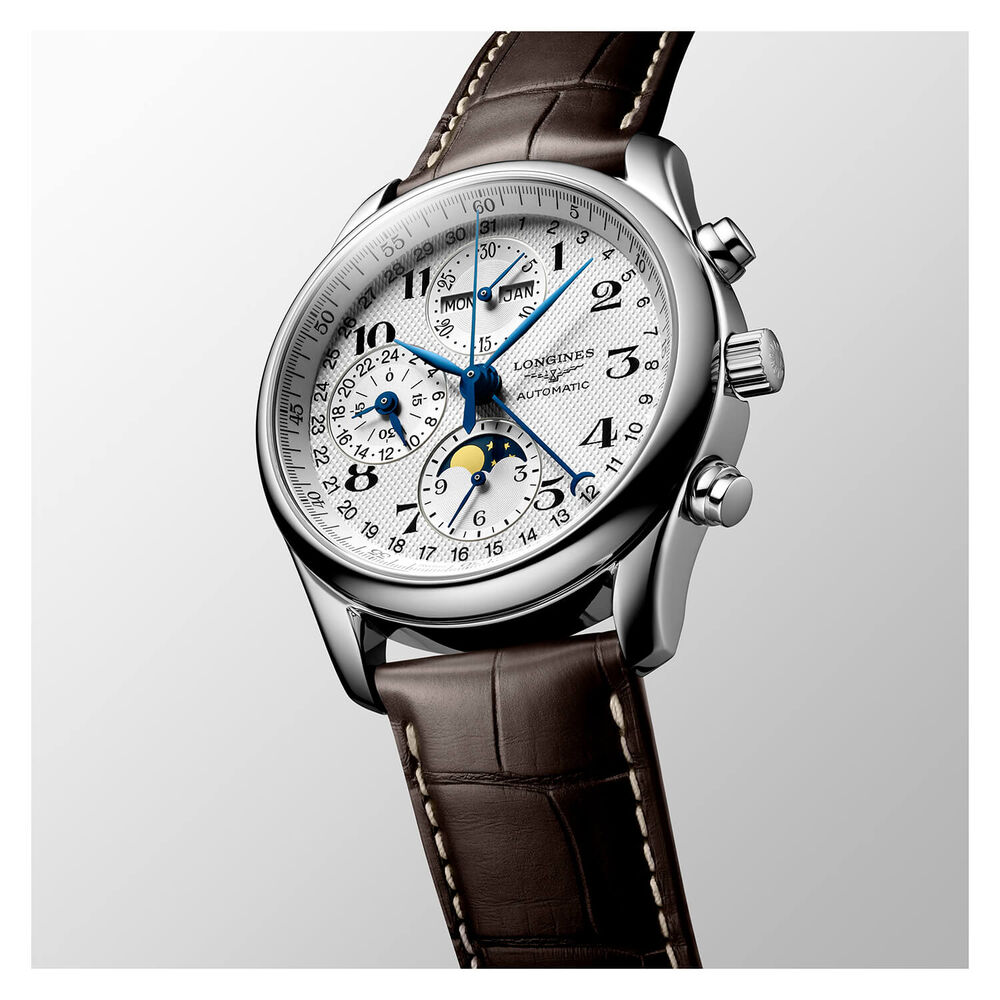 Longines Master Collection Moonphase 40mm Brown Watch image number 5