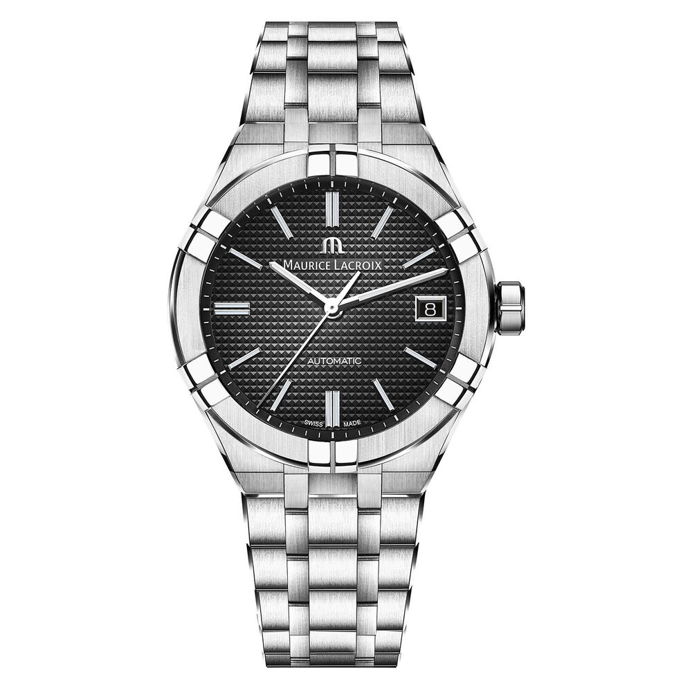 Maurice Lacroix Aikon 39mm Automatic Black Dial Steel Bracelet Watch