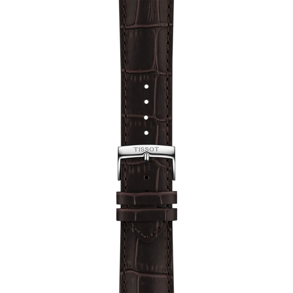 Tissot Chrono L 42mm Blue Dial Brown Leather Strap Chronograph Watch