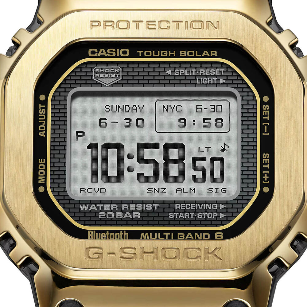 G-SHOCK Full Metal 5000 Series 49.3mm Black Dial & Gold Ion Plated Steel Bracelet Watch