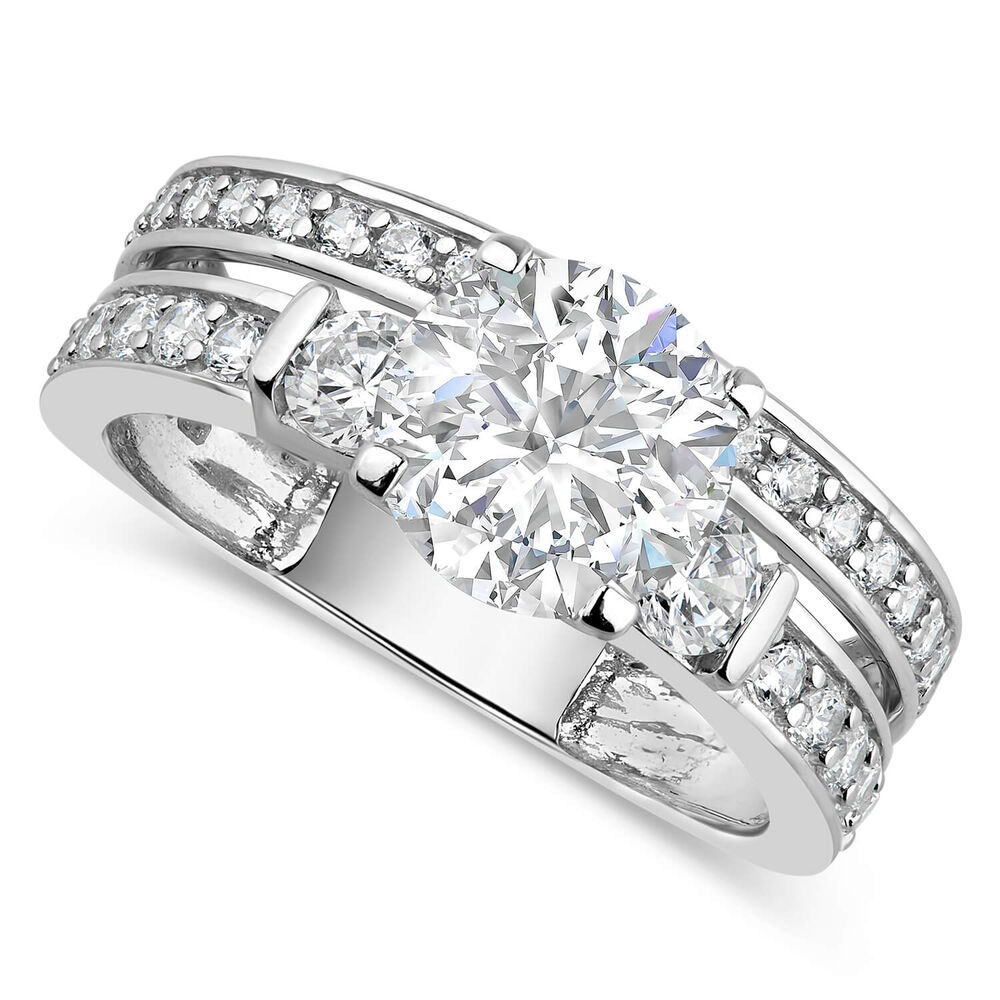 9ct White Gold Dress Ring image number 0