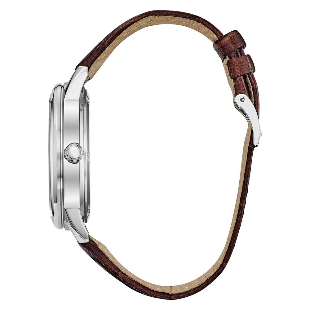 Citizen Eco-Drive Corso Blue Dial Brown Leather Men's Watch