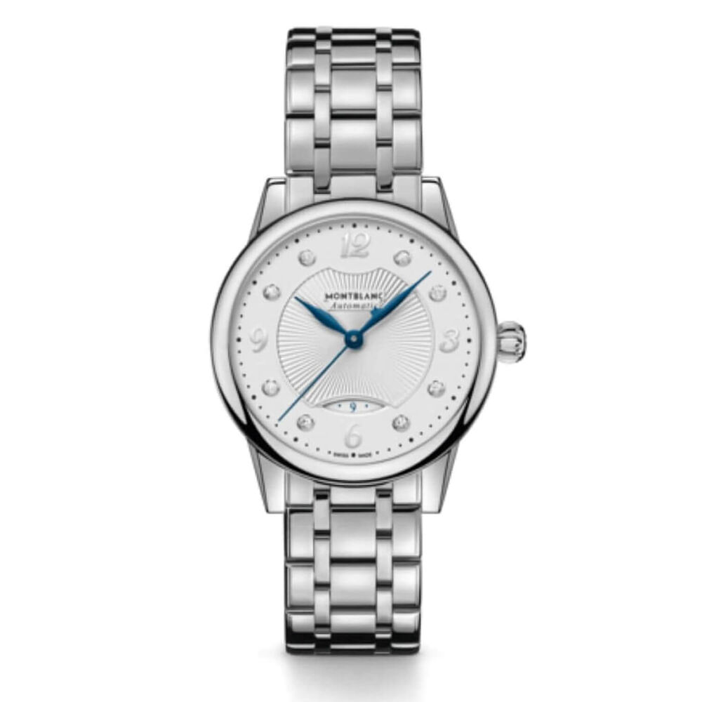 Montblanc Boheme 30mm Silver Dial Diamond Dot Bracelet Watch