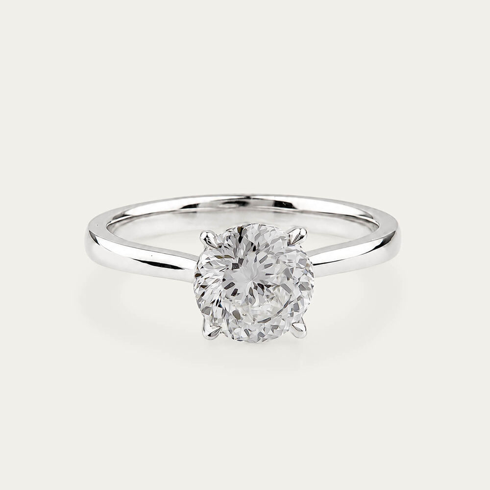 Born NOVA Platinum 2.00ct Round Lab Grown Diamond Solitaire Ring