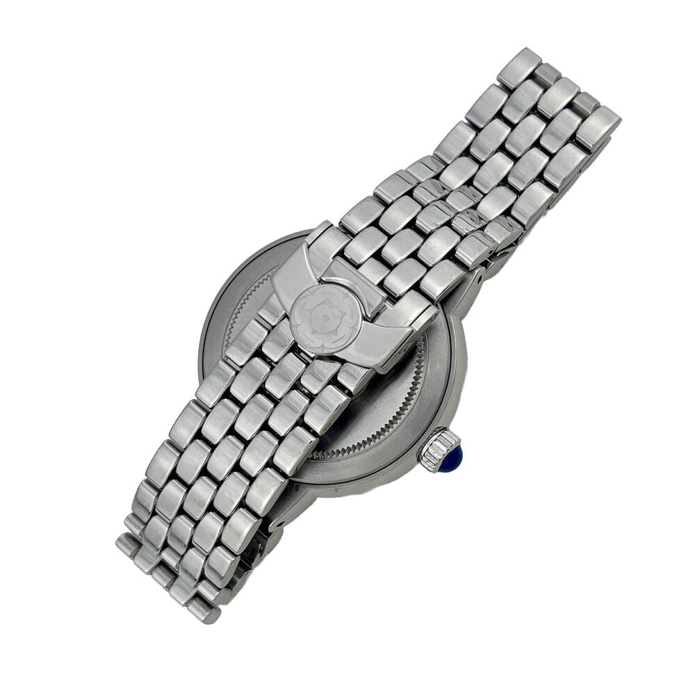 Pre-Owned TUDOR Clair De Rose 30mm Blue Dial Diamond Dots Steel Bracelet Watch image number 3
