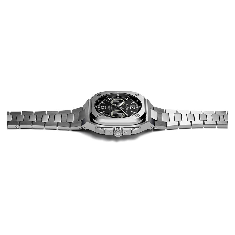 Bell & Ross BR05 Chrono Black Dial Steel Case Bracelet Watch image number 3