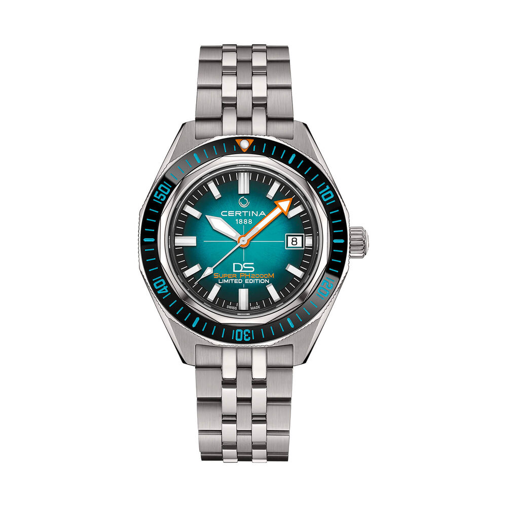 Certina DS Super PH2000M STC 43mm Blue Dial Titanium Bracelet Watch