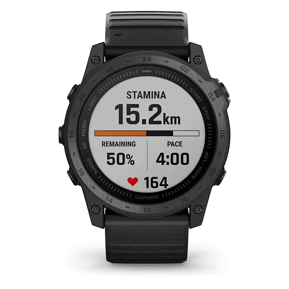 Garmin Tactix 7 Standard Edition 51mm Titanium Case Black Silicone Strap Watch image number 4