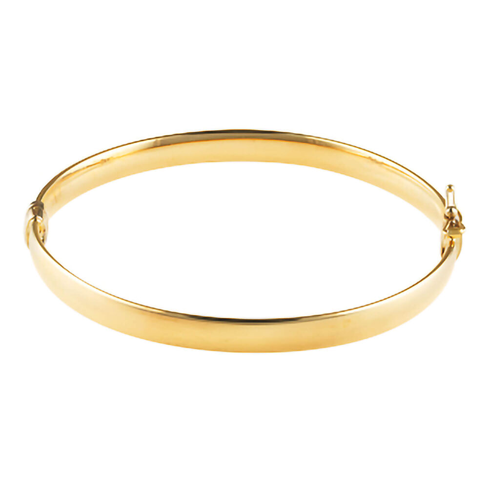 9ct gold plain bangle