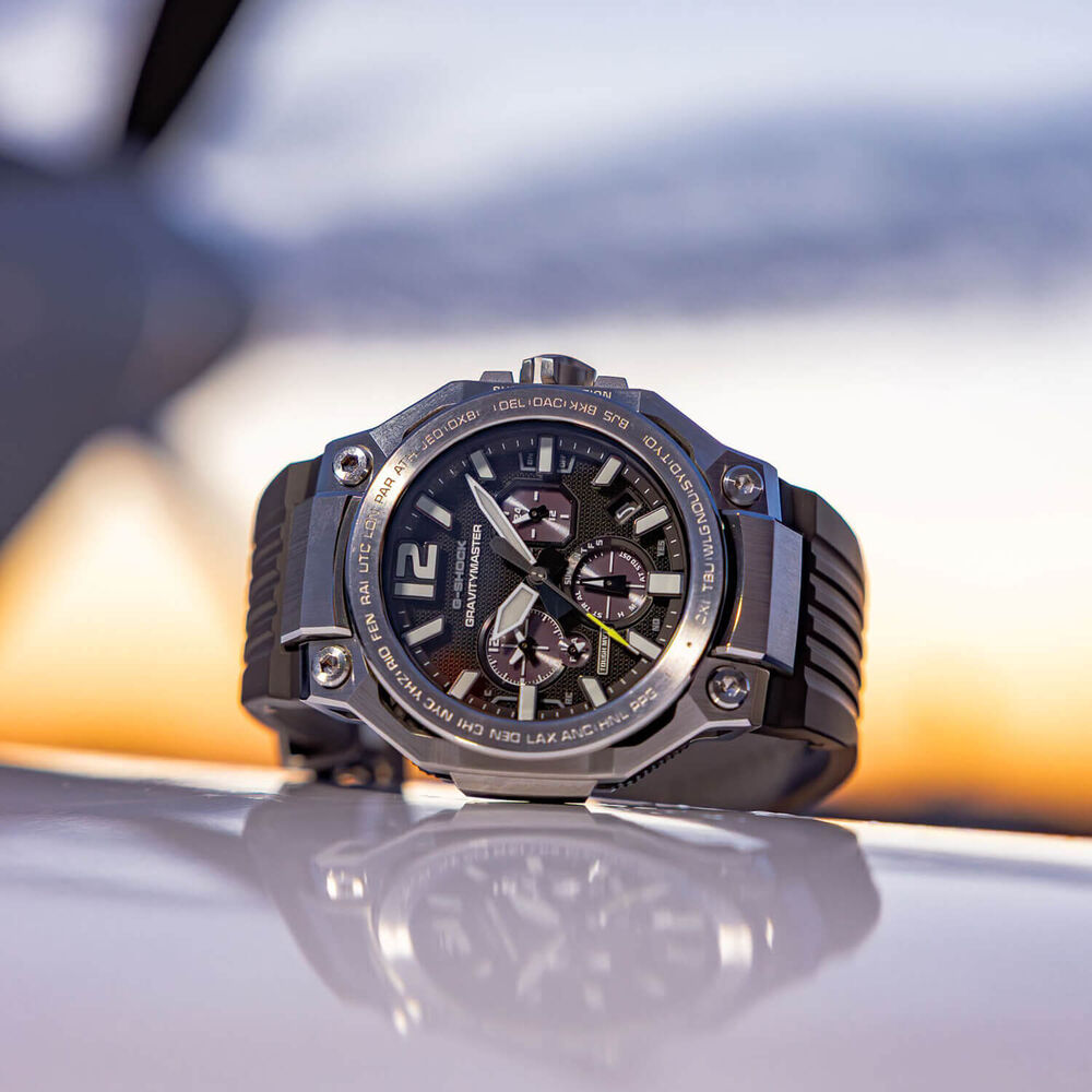 G-SHOCK Master of G Gravitymaster 56.7mm Black Dial & Black Strap Watch